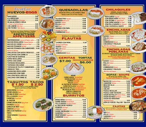 Mexicosina menu 00